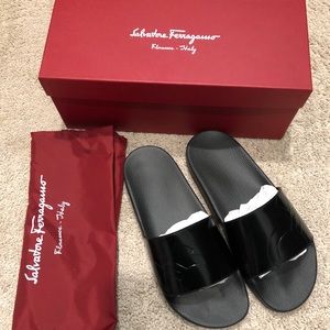 Ferragamo Dash Slide Men’s Sandals US 9 Brand New